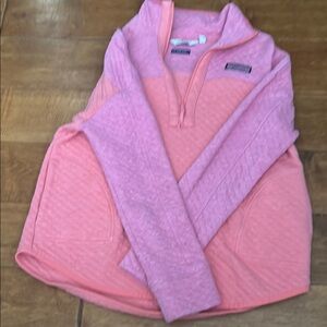 Vineyard Vines Pink Quarter-Zip Pullover